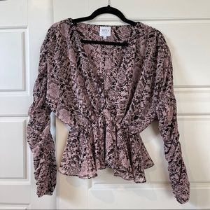 MISA Los Angeles | Kesara Top in Snake